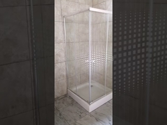 5mm Gradient Sqaures glass shower  enclosure
